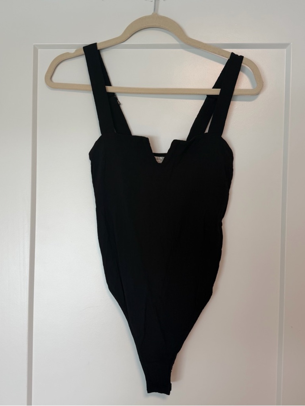 Free People Black Bodysuit